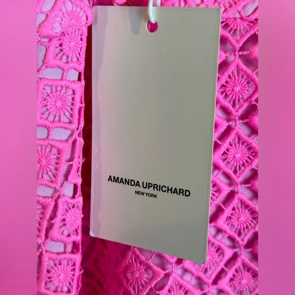 Amanda Uprichard Kellyann Empire Lace Mini Dress- Sz Small - Picture 7 of 9